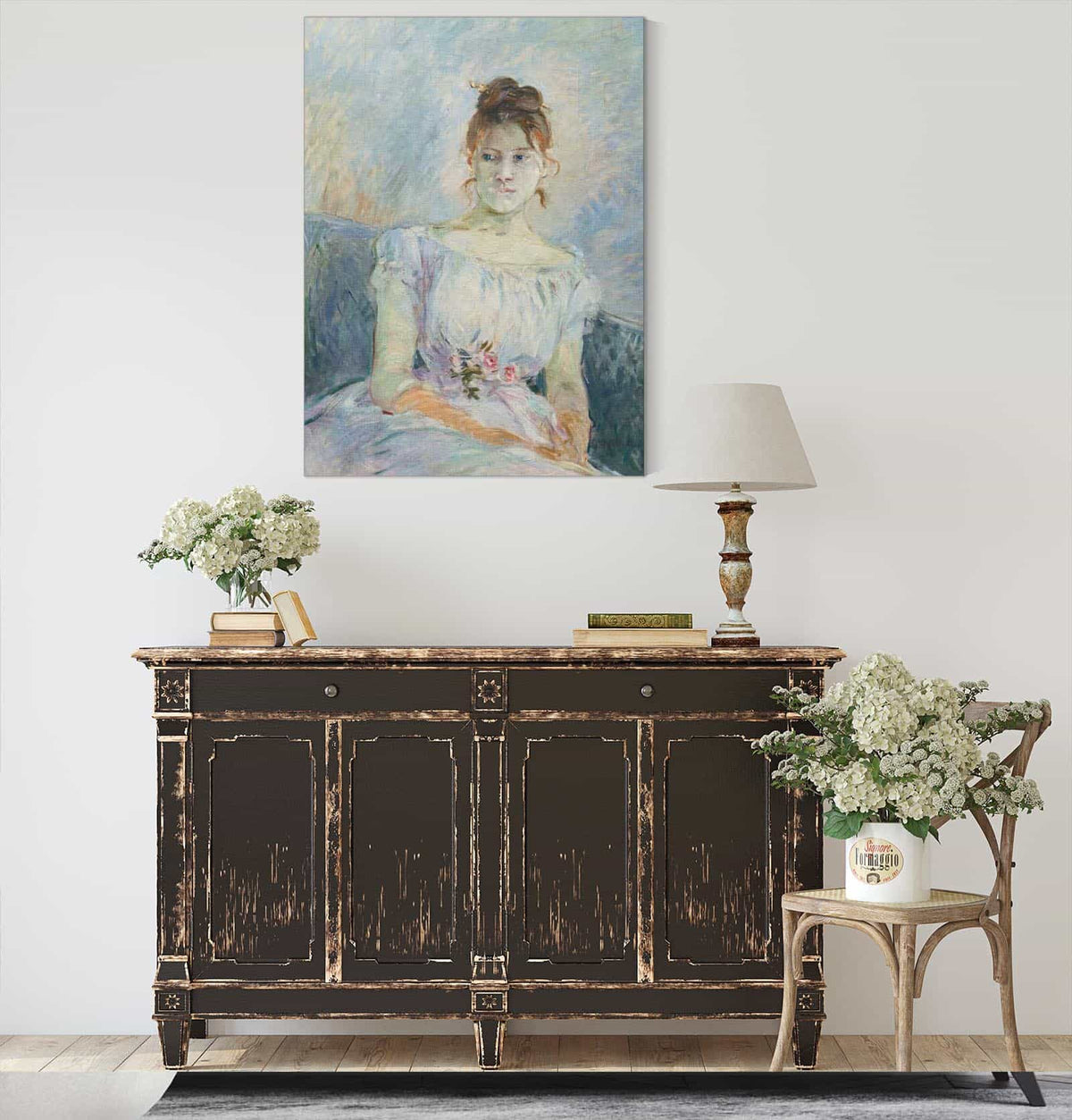 Paule Gobillard En Robe De Bal by Berthe Morisot