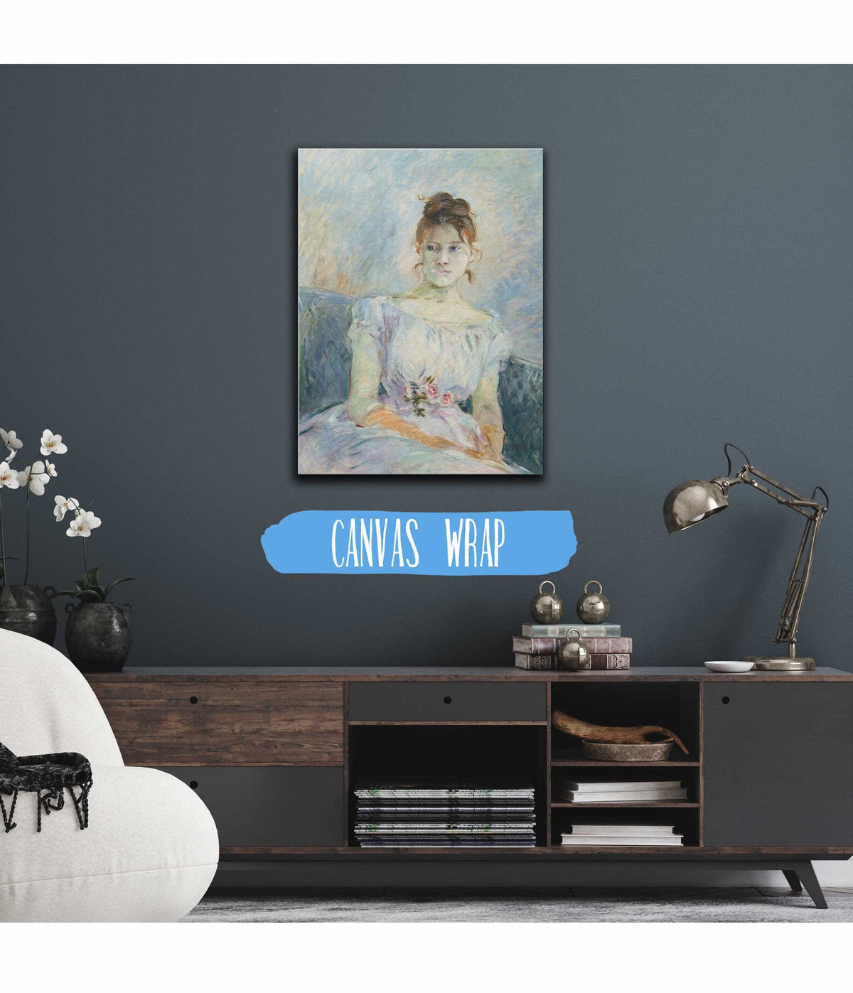 Paule Gobillard En Robe De Bal by Berthe Morisot