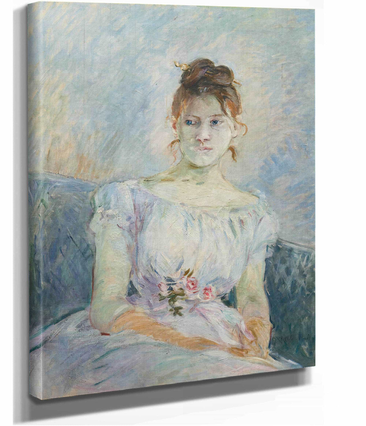 Paule Gobillard En Robe De Bal by Berthe Morisot