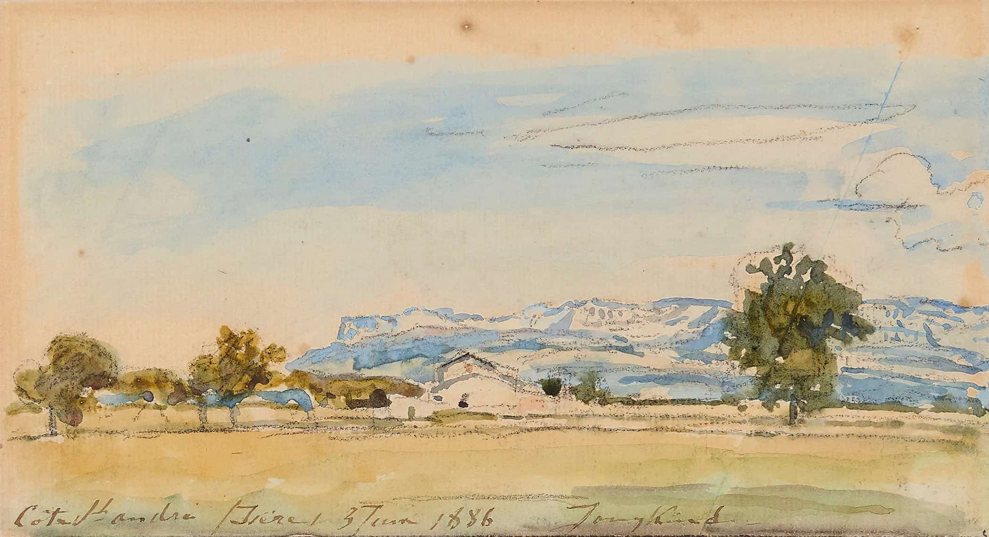 Paysage A La Cote Saint Andre by Johan Barthold Jongkind