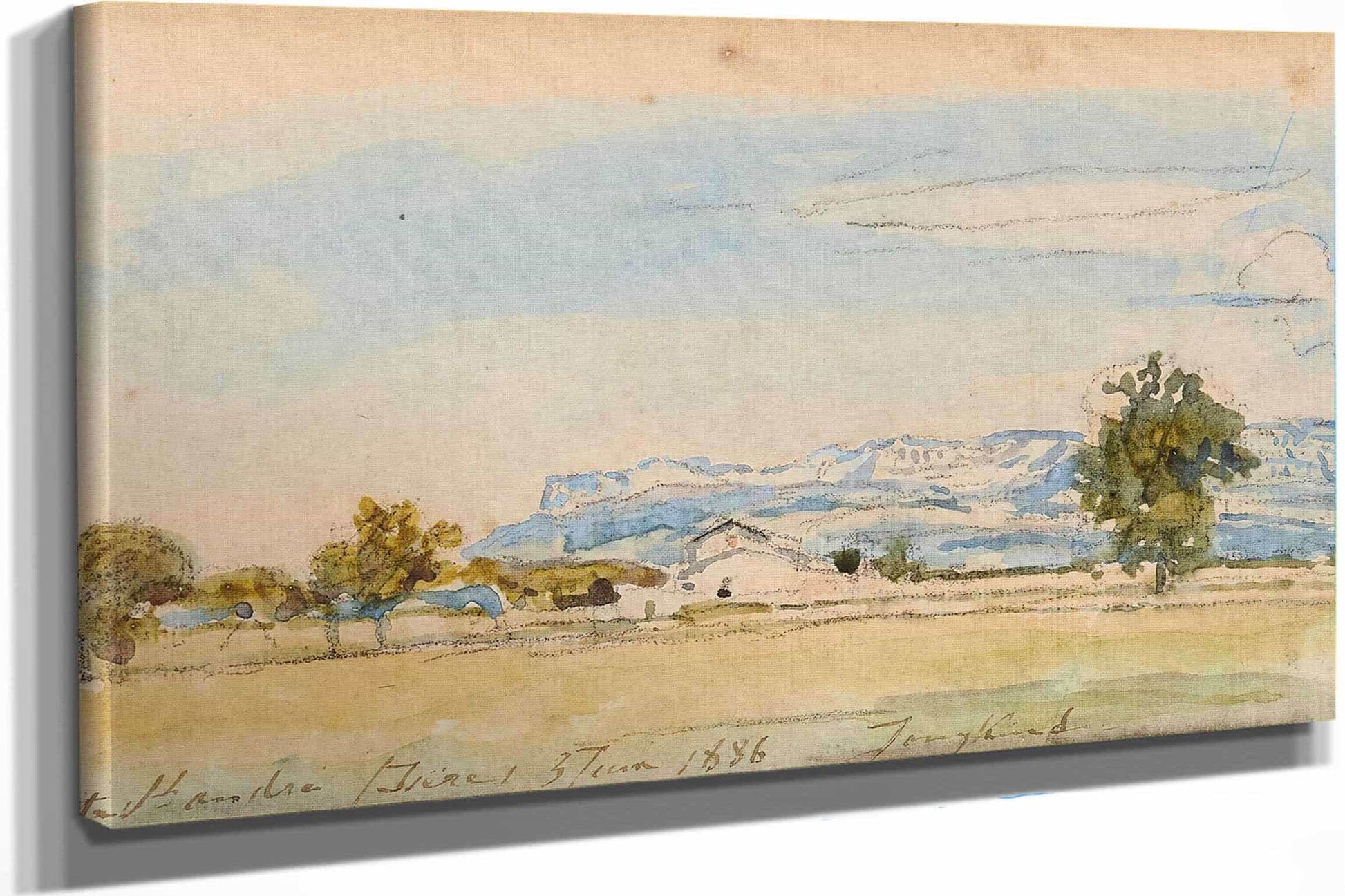 Paysage A La Cote Saint Andre by Johan Barthold Jongkind