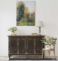 Paysage Avec Deux Personnages Eragny Automne by Camille Pissarro