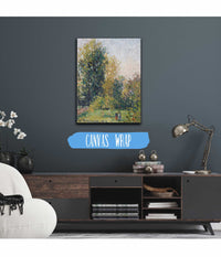 Paysage Avec Deux Personnages Eragny Automne by Camille Pissarro