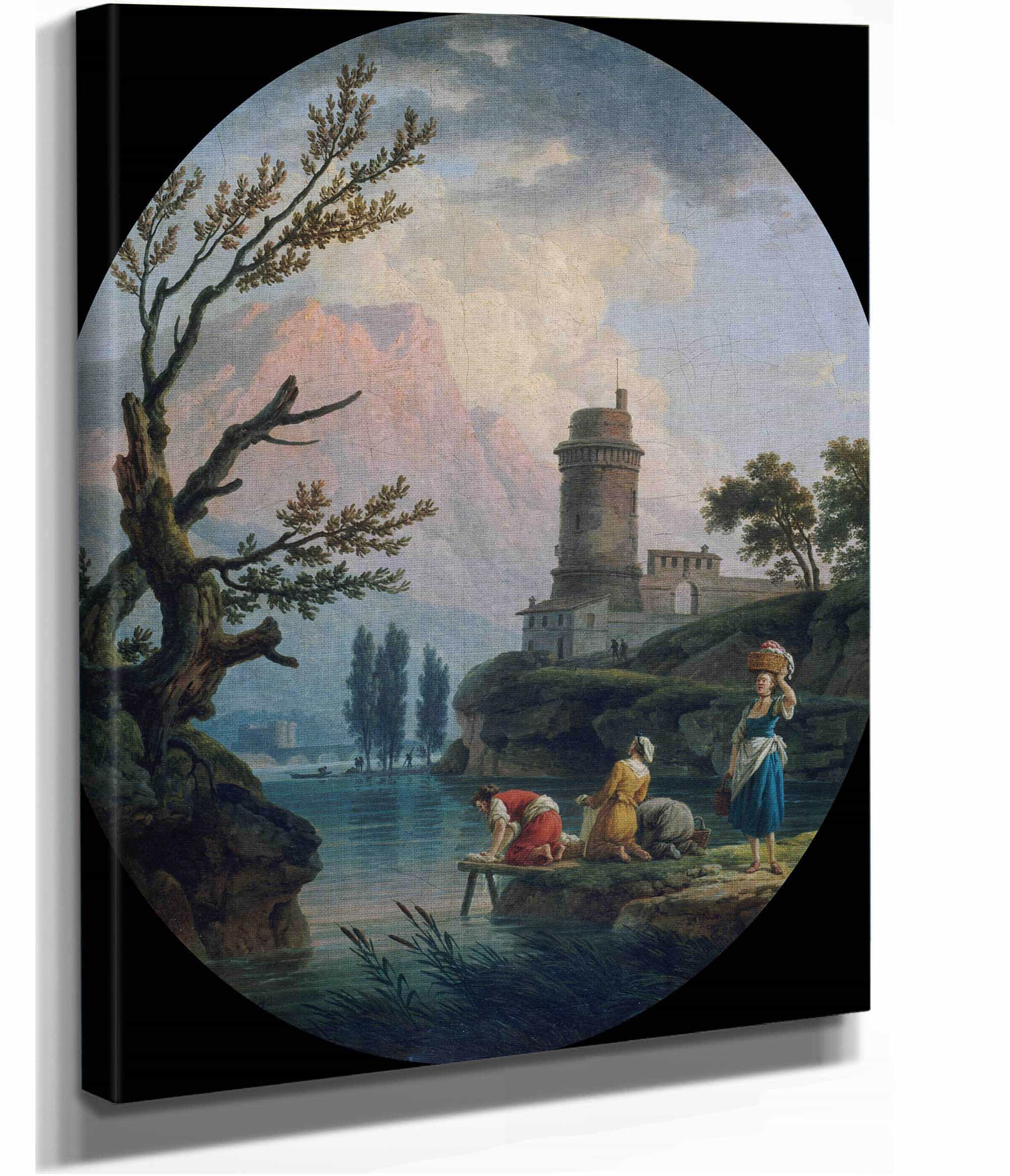 Paysage Avec Lavandieres by Claude Joseph Vernet