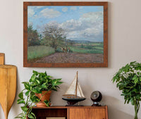 Paysage Avec Une Vachere by Camille Pissarro