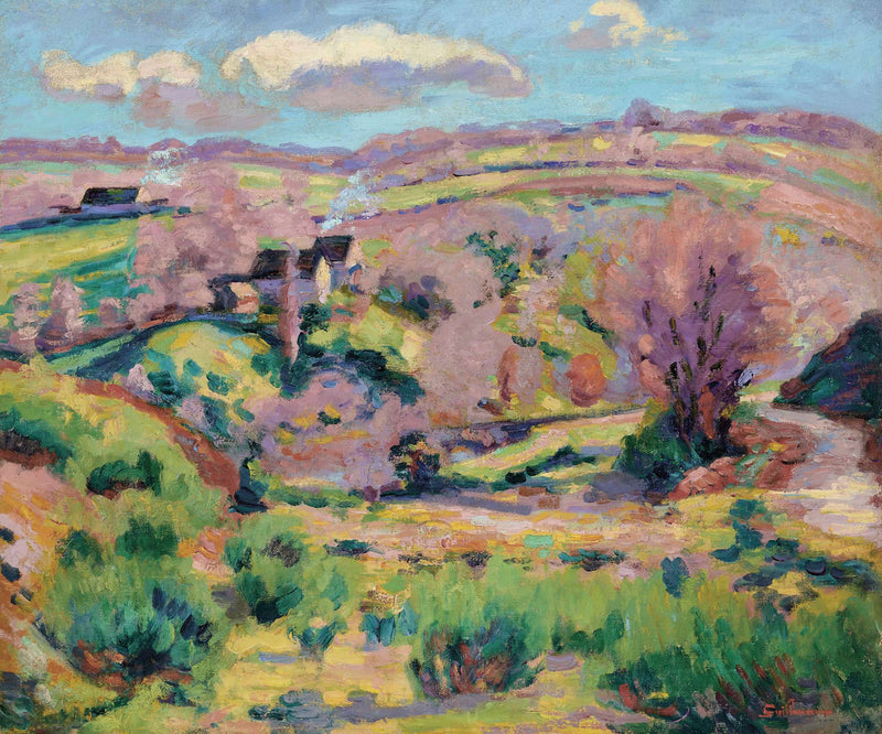 Paysage De La Creuse Au Printemps by Armand Guillaumin