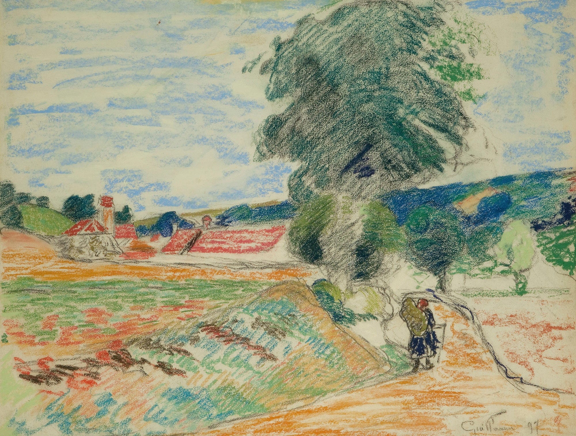 Paysage Dile De France by Armand Guillaumin