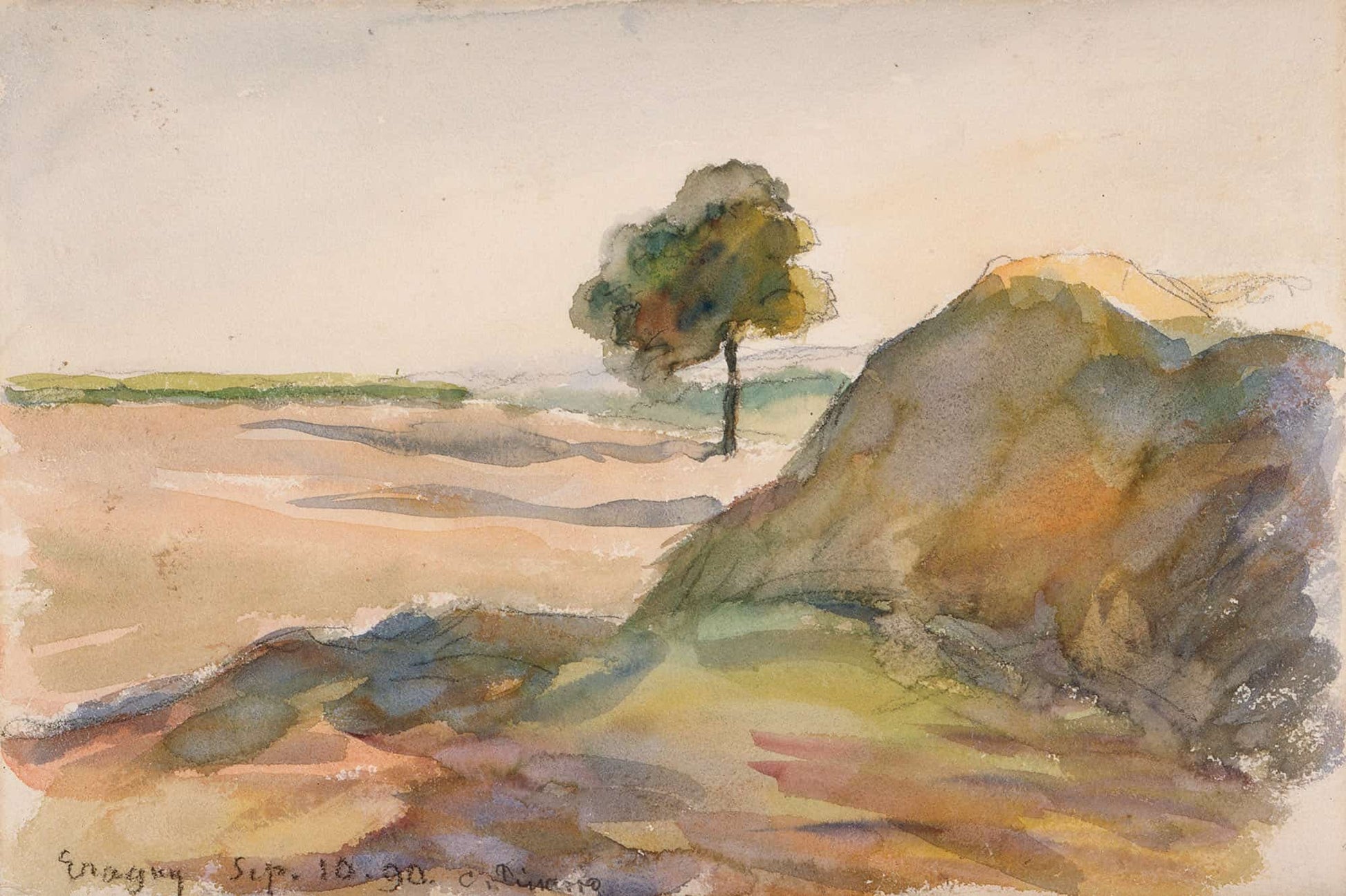 Paysage Eragny by Camille Pissarro