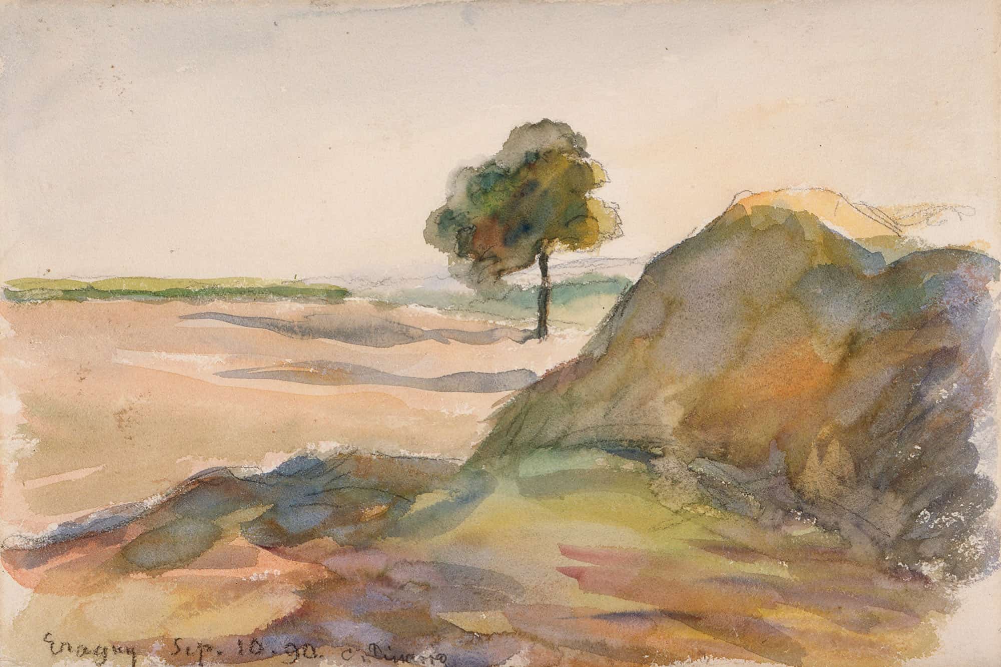 Paysage Eragny by Camille Pissarro