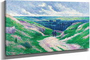 Paysage Pres De Moulineux Sur Oise by Maximilien Luce