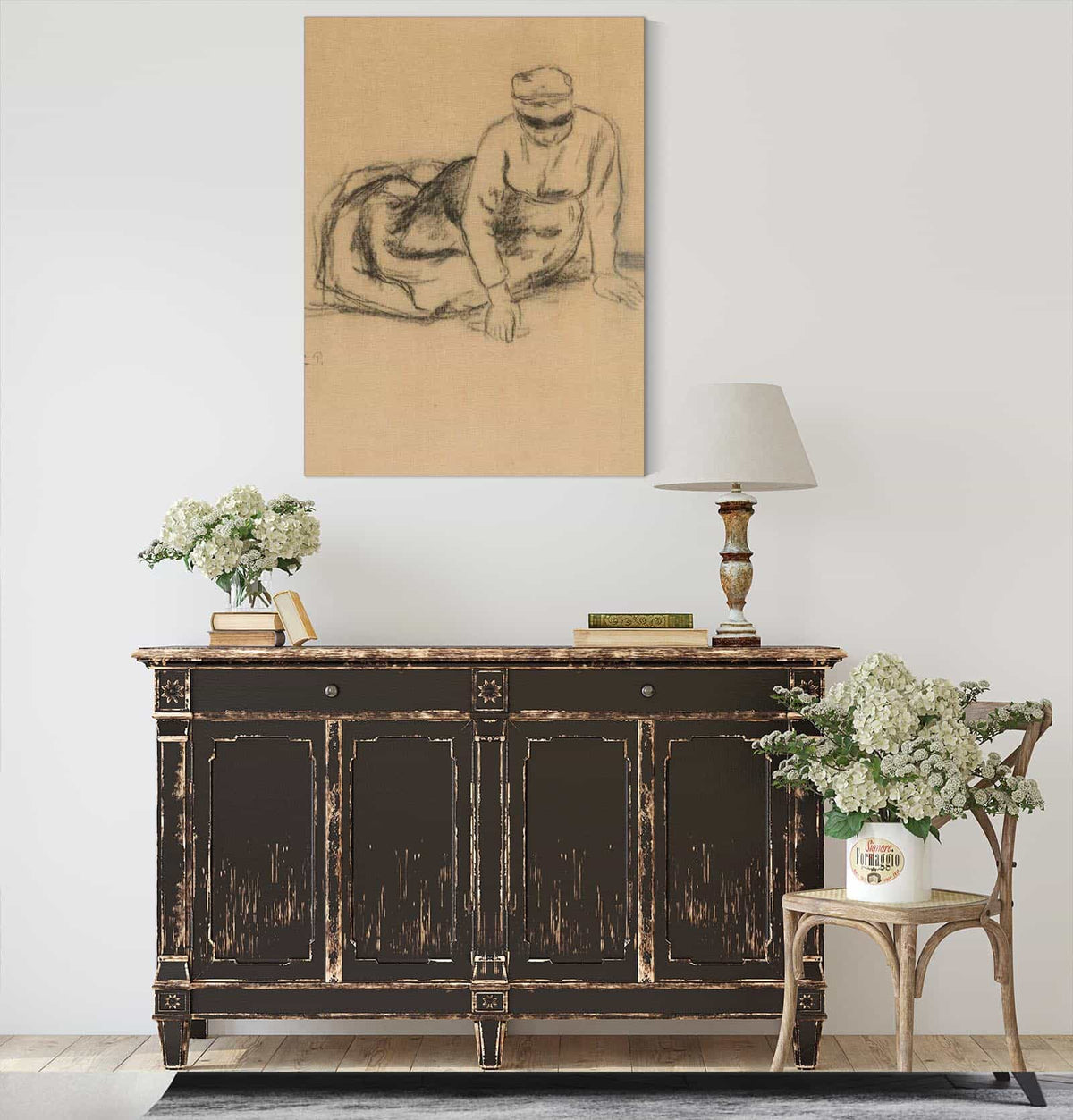 Paysanne Assise by Camille Pissarro