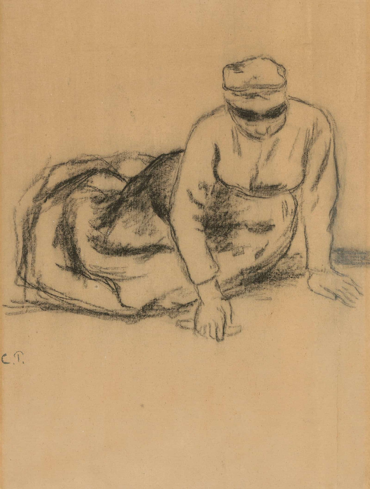 Paysanne Assise by Camille Pissarro