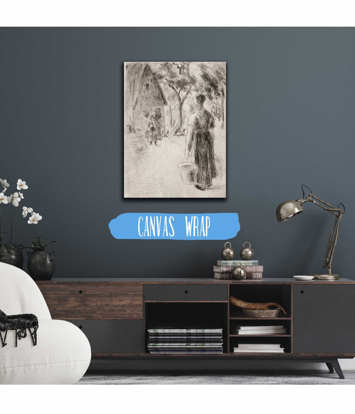 Paysanne Portant Des Seaux by Camille Pissarro