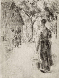 Paysanne Portant Des Seaux by Camille Pissarro