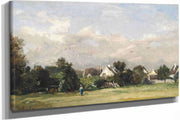 Paysanne Pres Dun Village by Charles Francois Daubigny