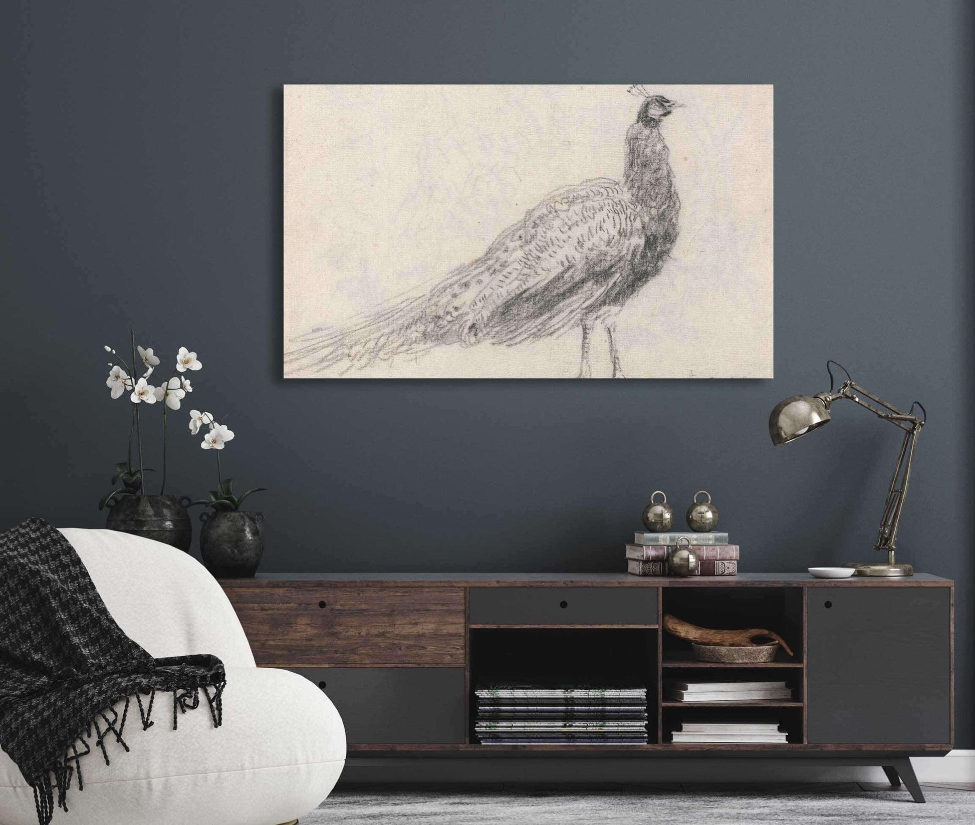 Peacock At Capel Curig S by David Cox