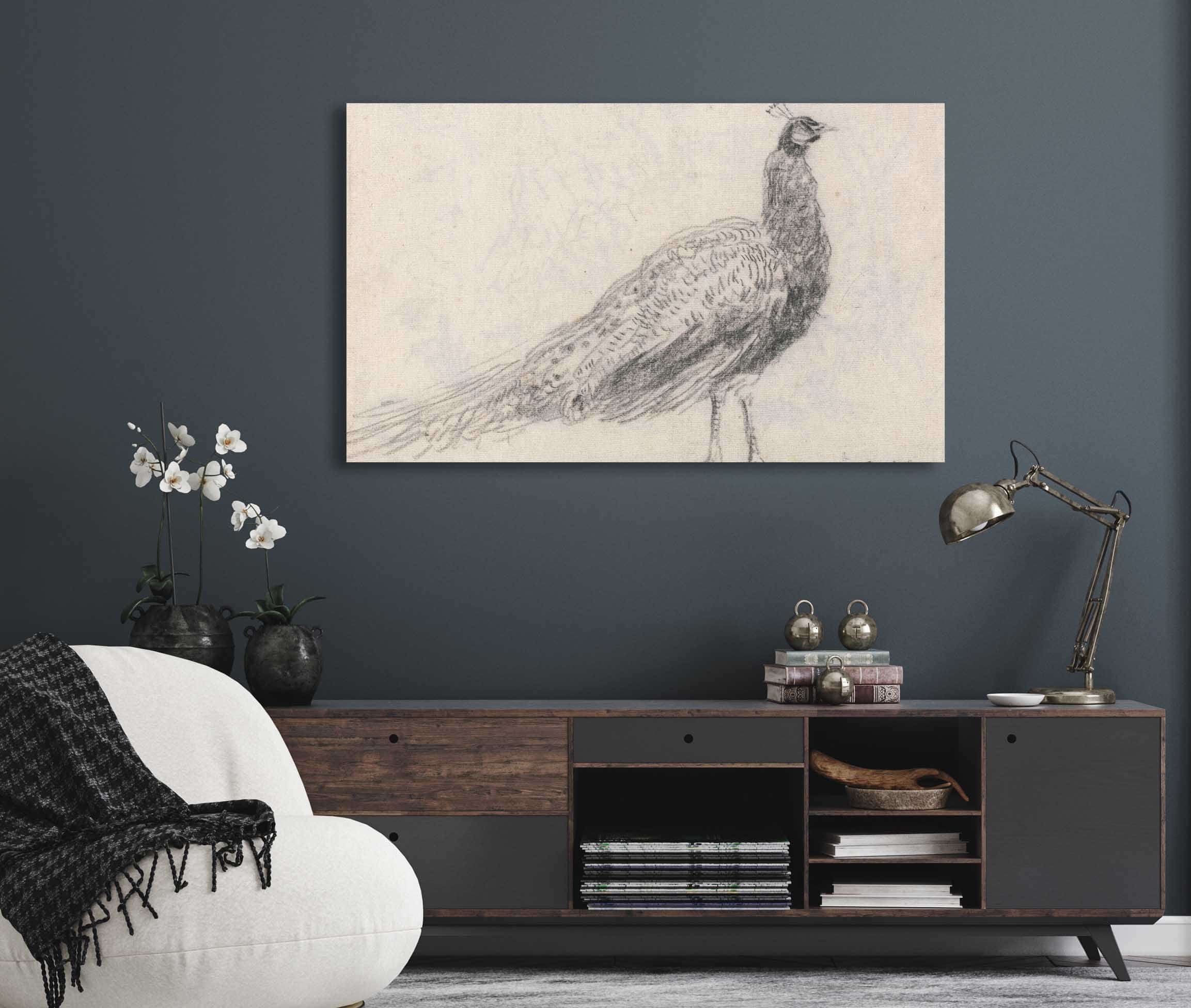 Peacock At Capel Curig S by David Cox