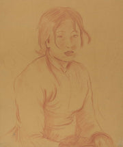 Peasant Girl by Berthe Morisot