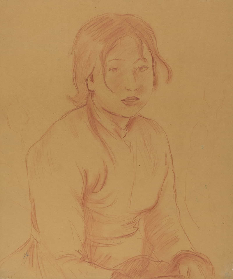 Peasant Girl by Berthe Morisot