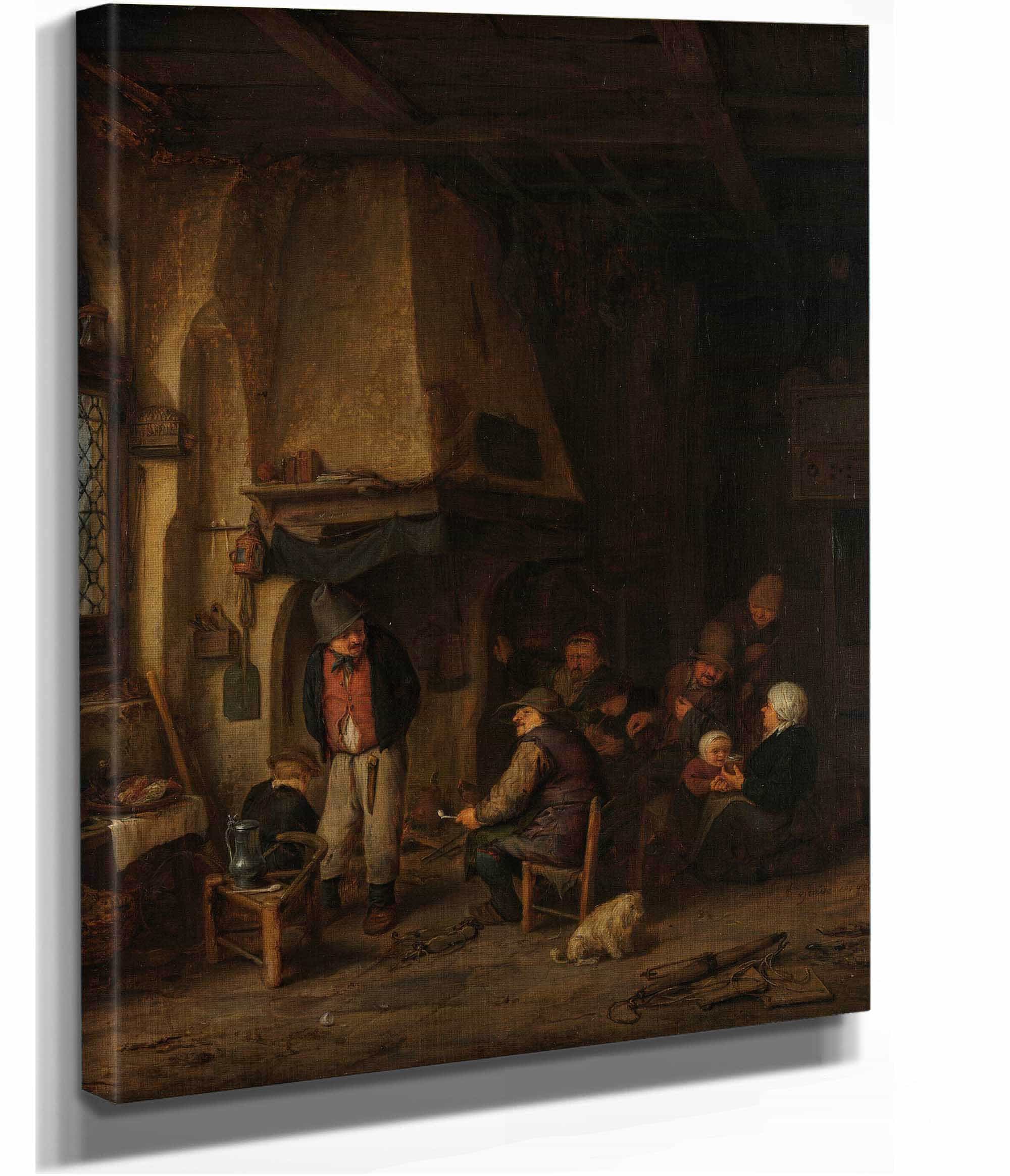 Peasant Inn After by Adriaen Van Ostade