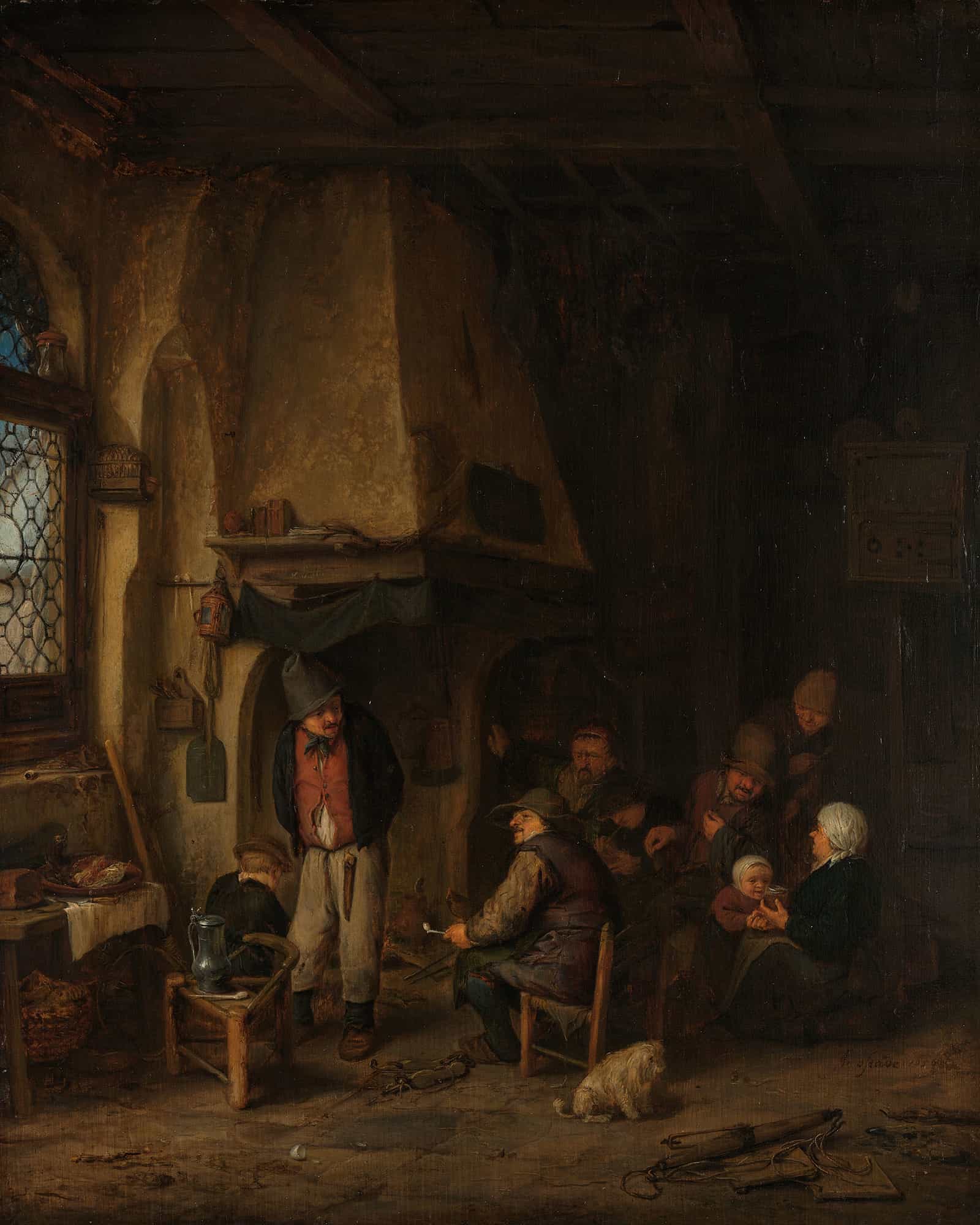 Peasant Inn After by Adriaen Van Ostade