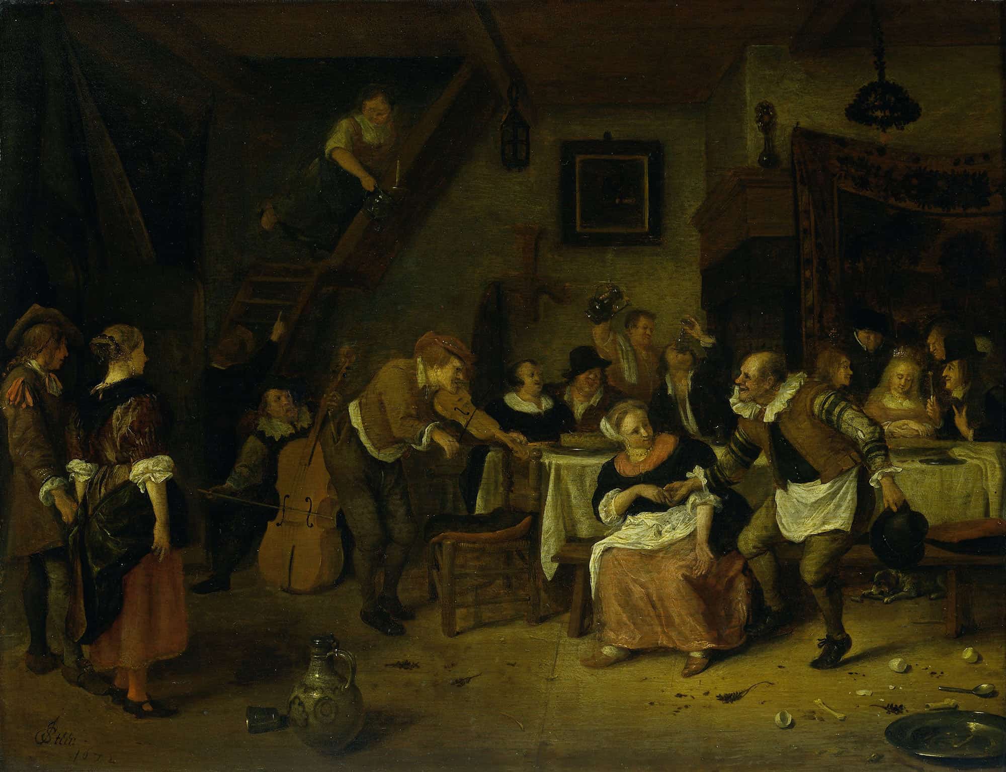 Peasant Wedding by Jan Steen