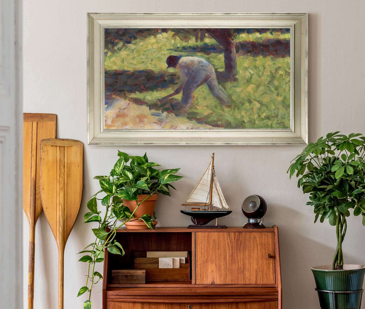 Peasant With A Hoe by Georges Seurat