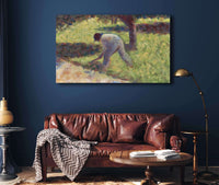 Peasant With A Hoe by Georges Seurat