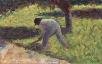 Peasant With A Hoe by Georges Seurat