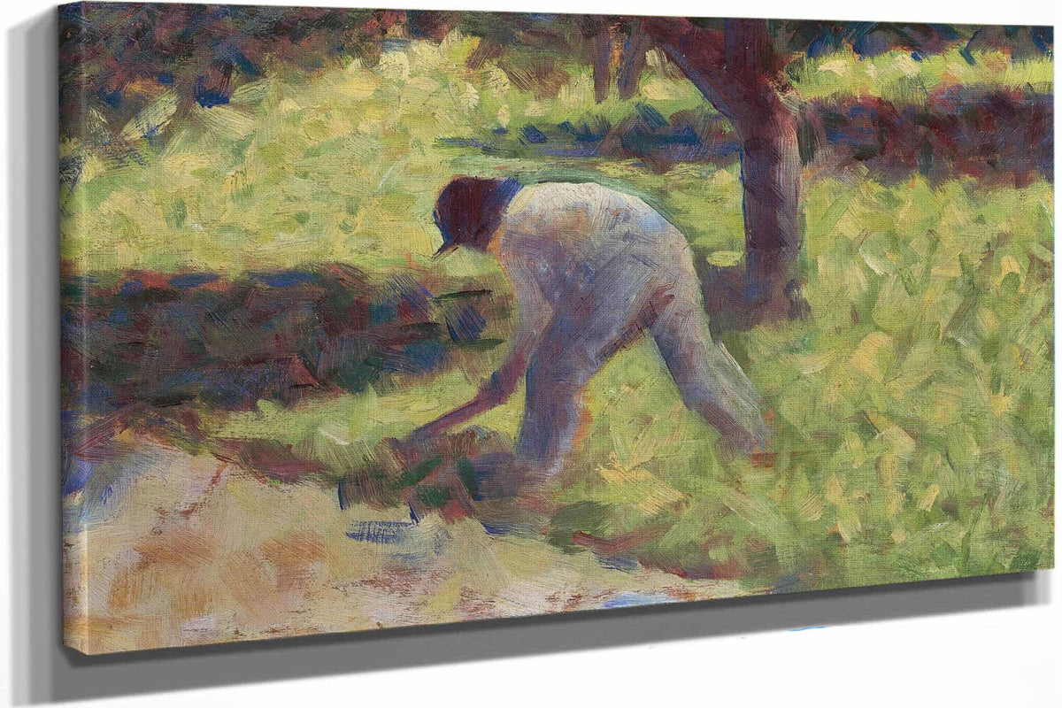 Peasant With A Hoe by Georges Seurat