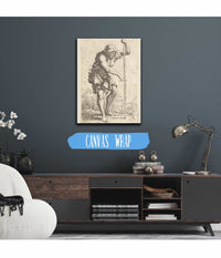 Peasant With Staff  by Salvator Rosa