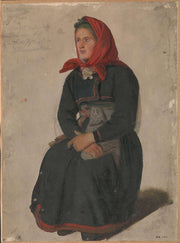 Peasant Woman From Telemark by Adolph Tidemand