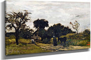 Peasant Woman On A Path by Charles Francois Daubigny