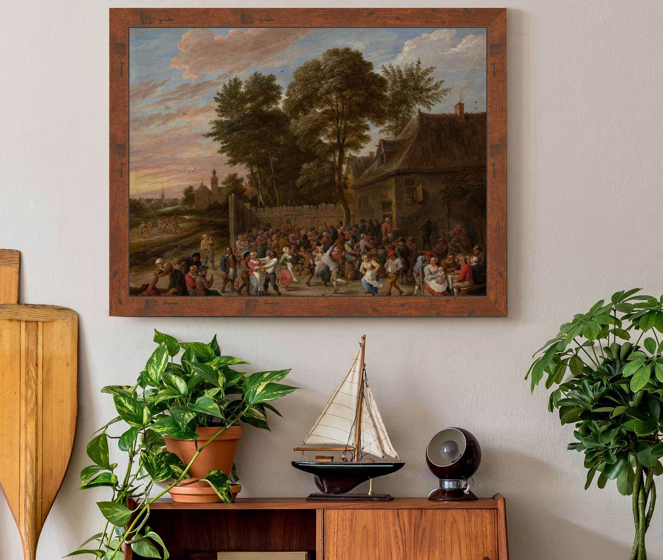 Peasants Dancing And Feasting by David Teniers The Younger