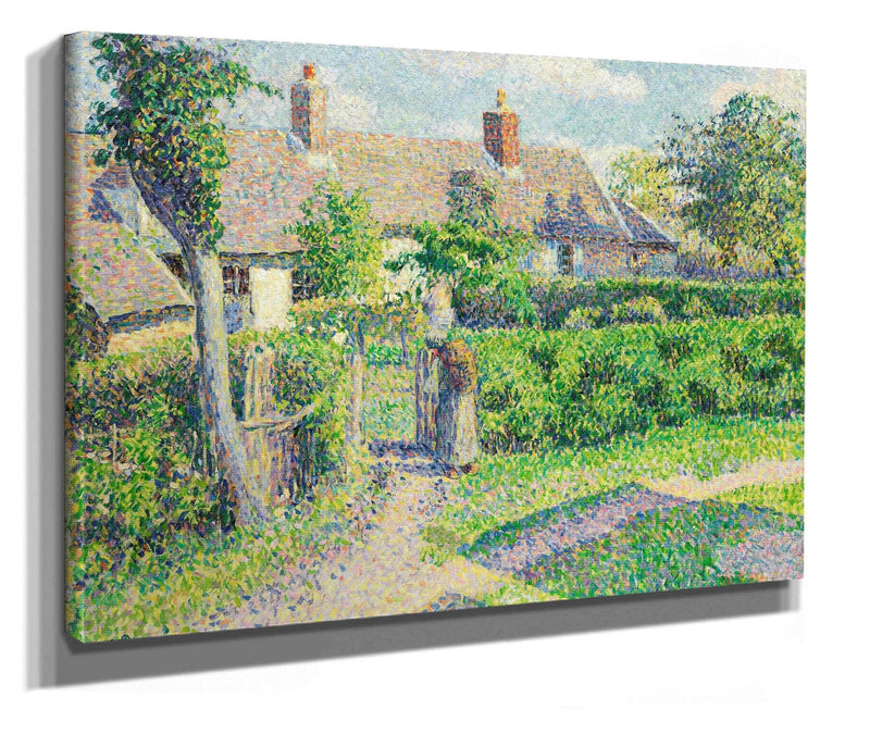 Peasants Houses Eragny by Camille Pissarro
