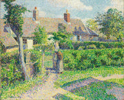 Peasants Houses Eragny by Camille Pissarro