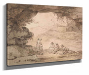Peasants In A Grotto by George Morland