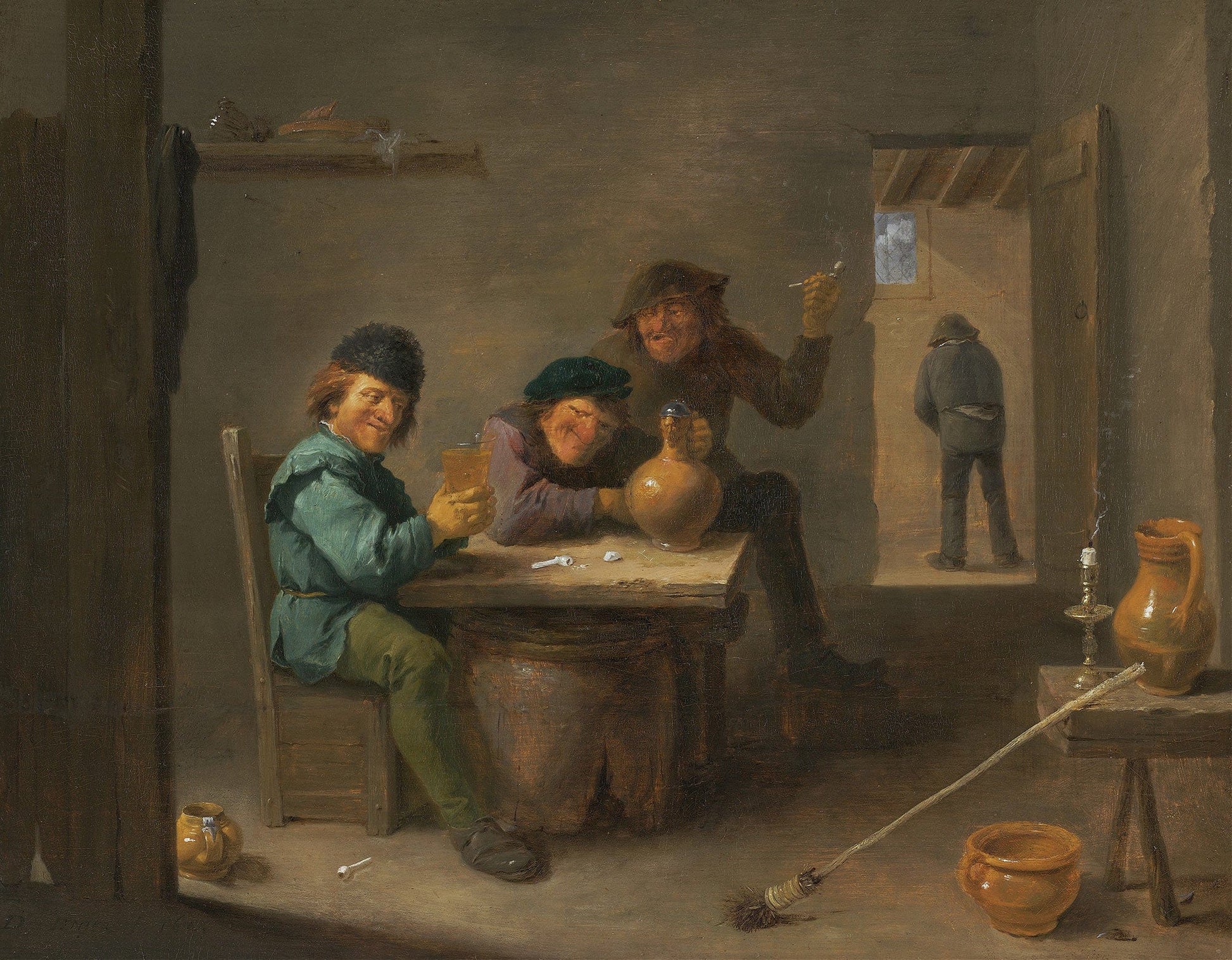 Peasants In A Tavern by David Teniers The Younger