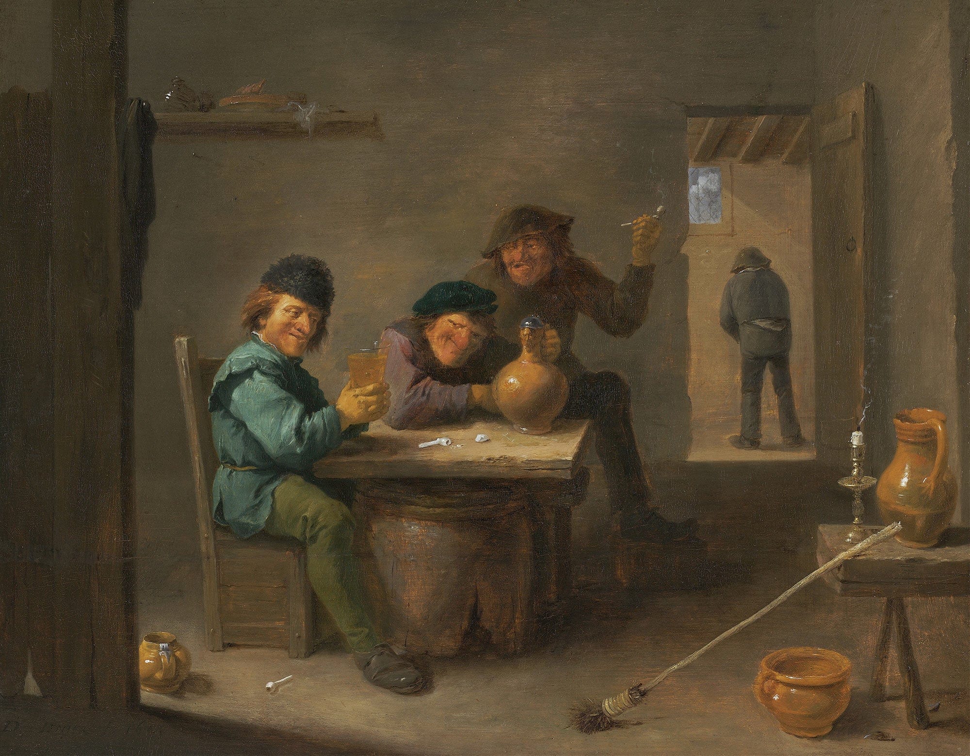 Peasants In A Tavern by David Teniers The Younger
