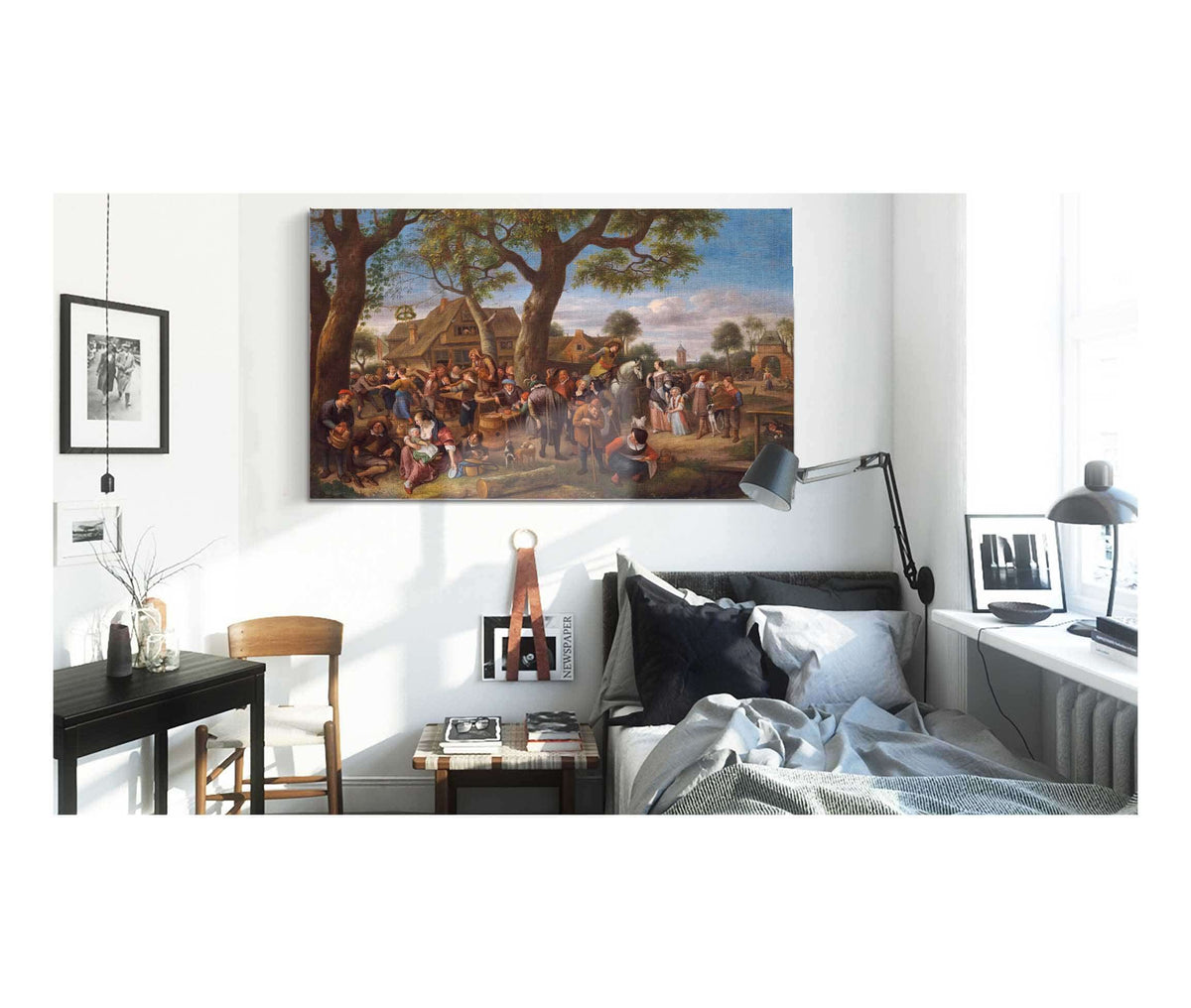 Peasants Merrymaking Outside An Inn by Jan Steen
