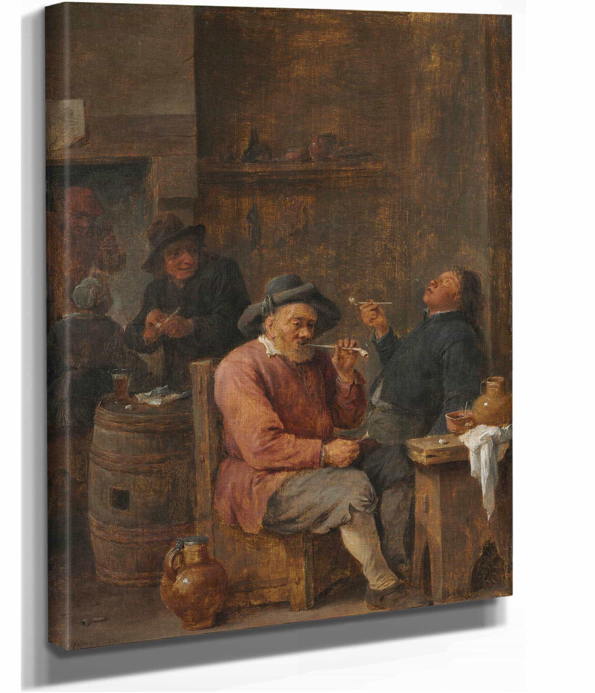 Peasants Smoking In An Inn by David Teniers The Younger