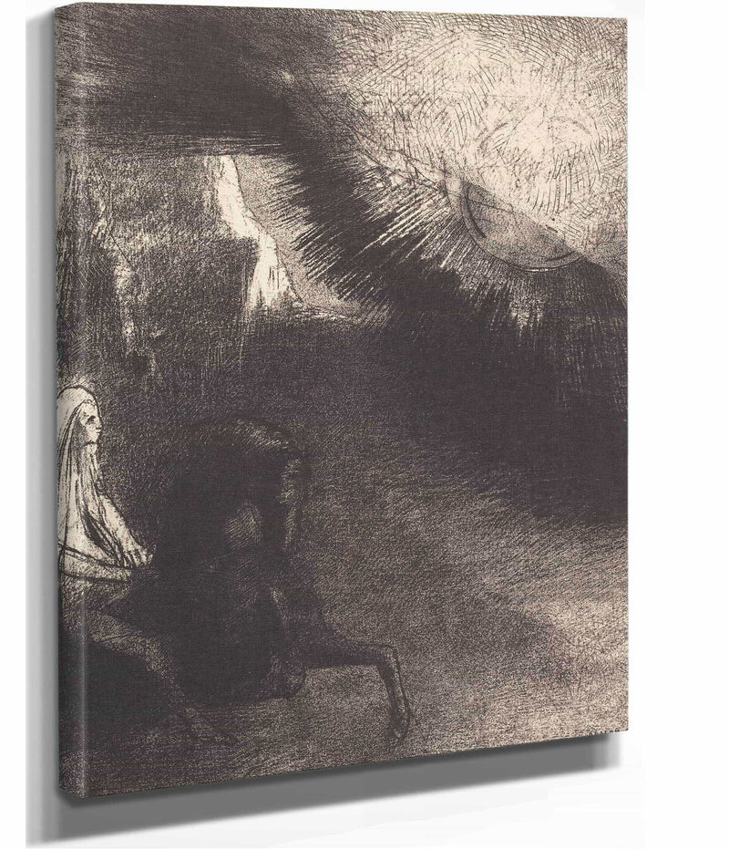 Pelerin Du Monde Sublunaire Pilgrim Of The Sublunary World by Odilon Redon