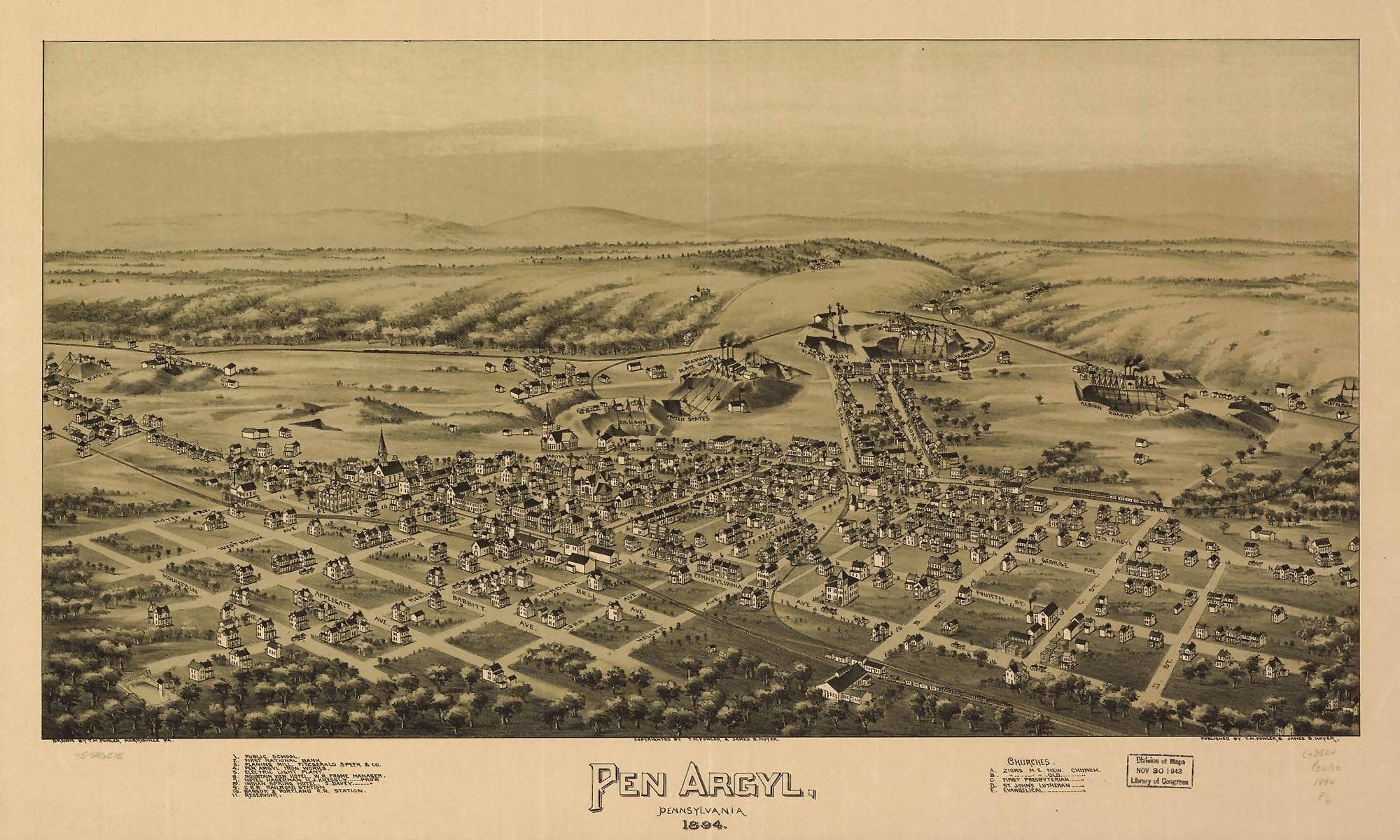 Pen Argyl Pennsylvania 1894  State Of Pennsylvania