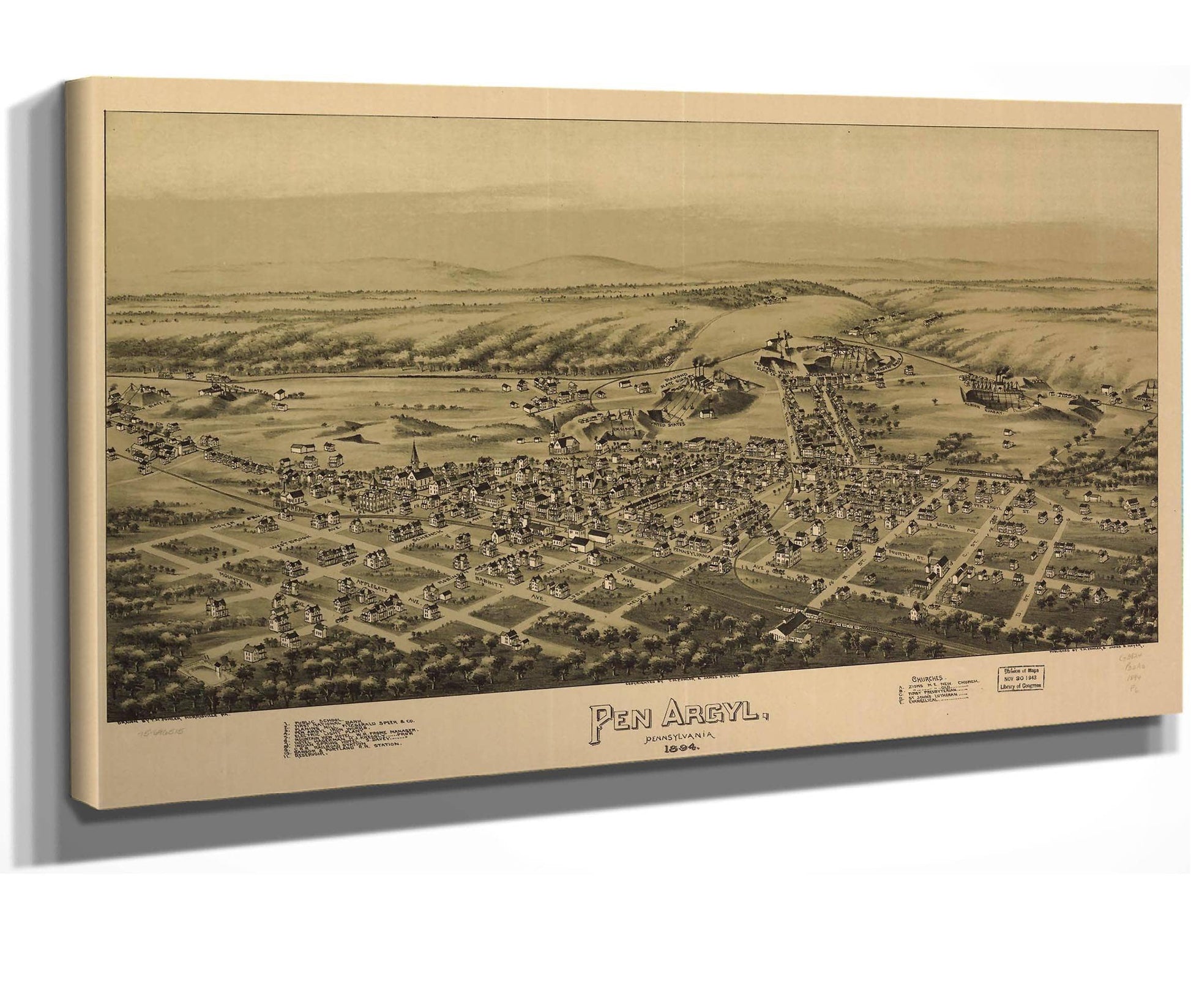Pen Argyl Pennsylvania 1894  State Of Pennsylvania