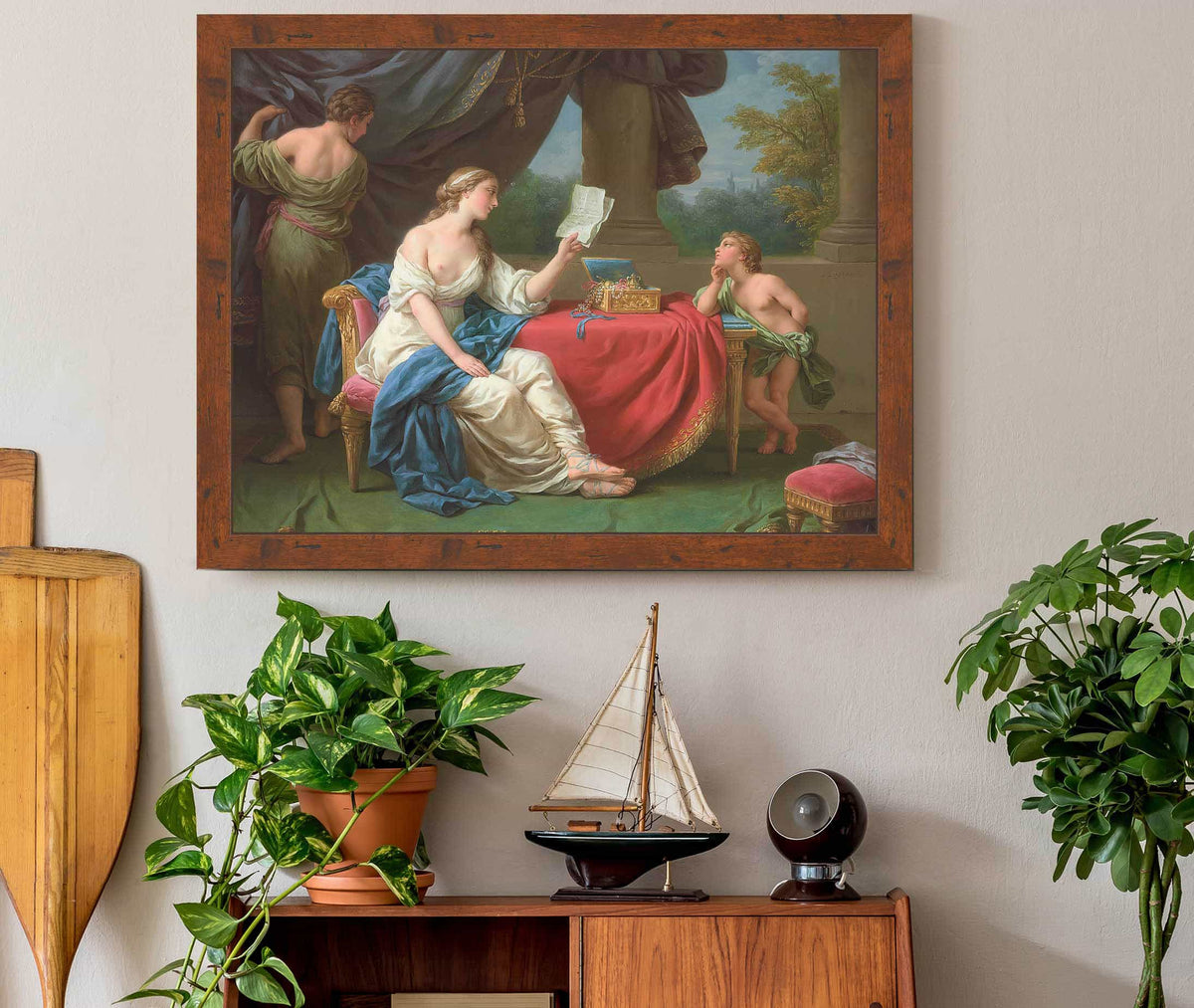 Penelope Reading A Letter From Odysseus by Louis Jean Francois Lagrenee