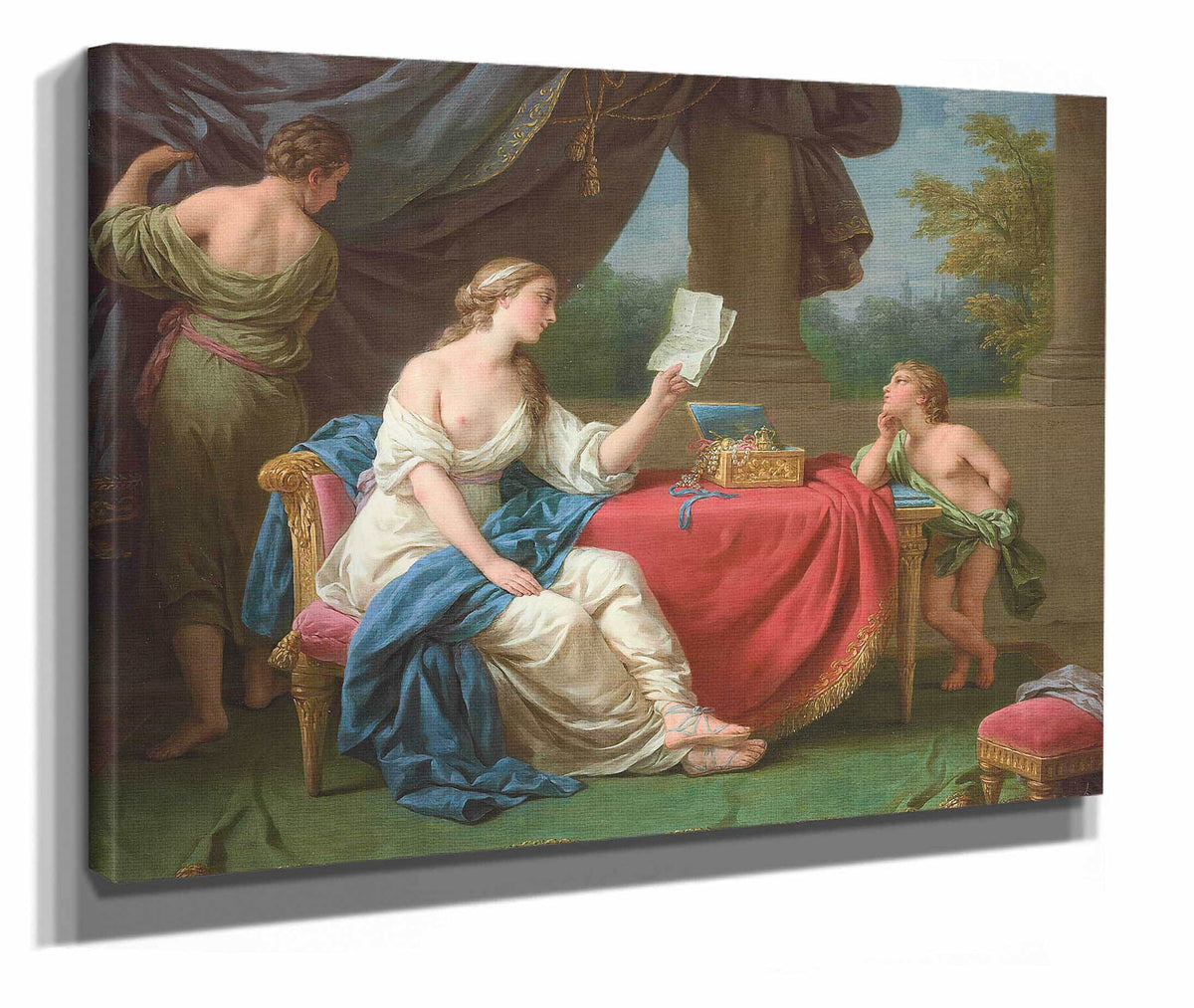 Penelope Reading A Letter From Odysseus by Louis Jean Francois Lagrenee