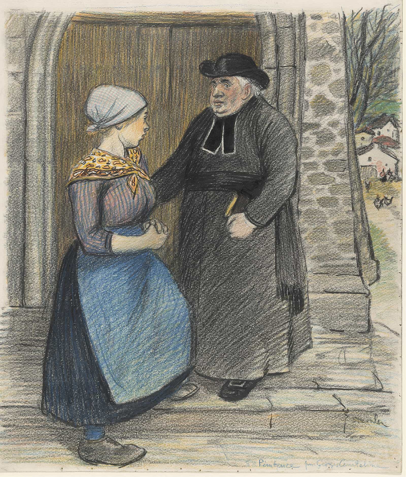 Penitence by Theophile Alexandre Steinlen