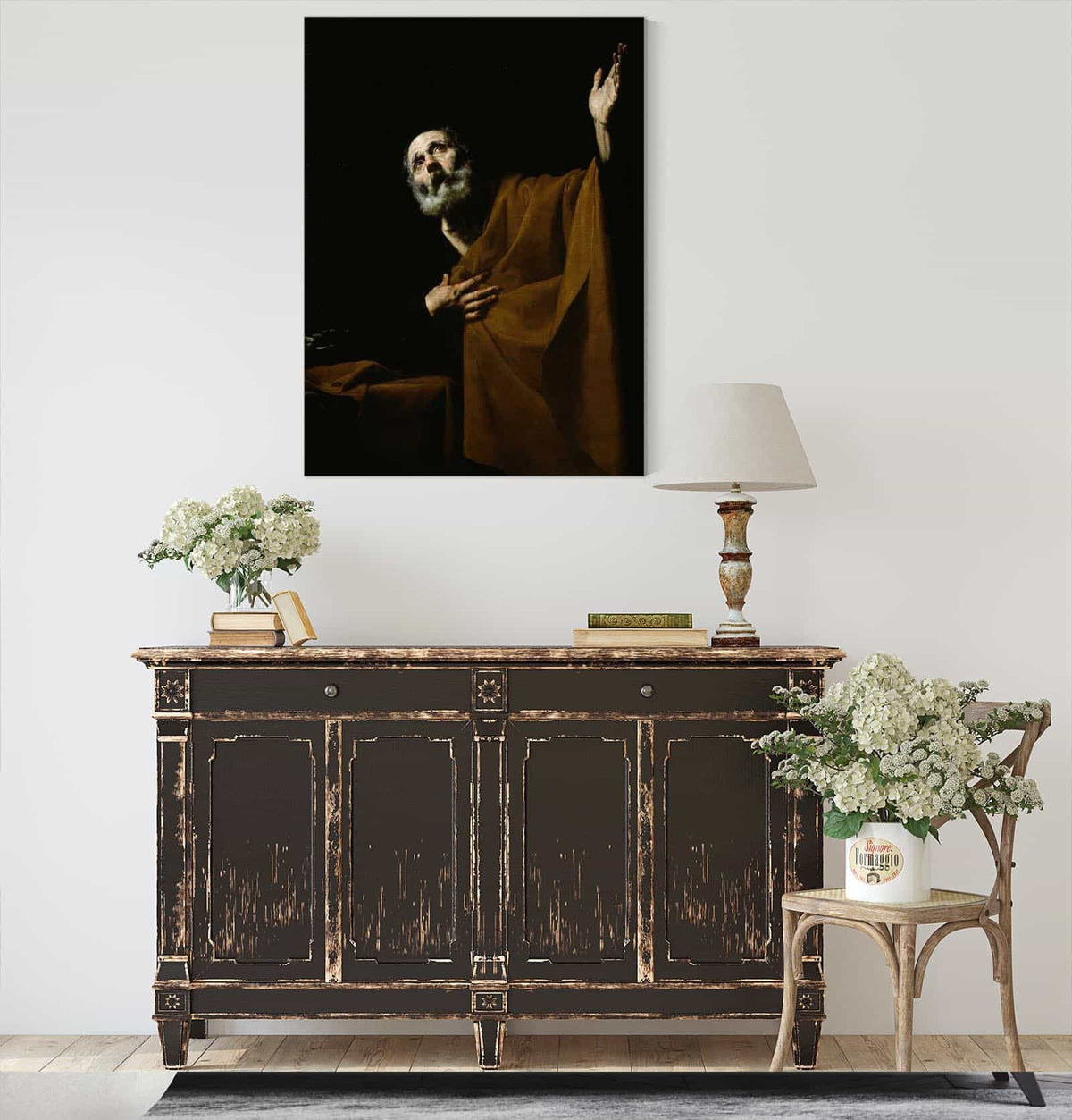 Penitent Saint Peter by Jusepe De Ribera