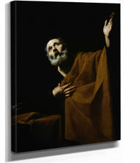 Penitent Saint Peter by Jusepe De Ribera