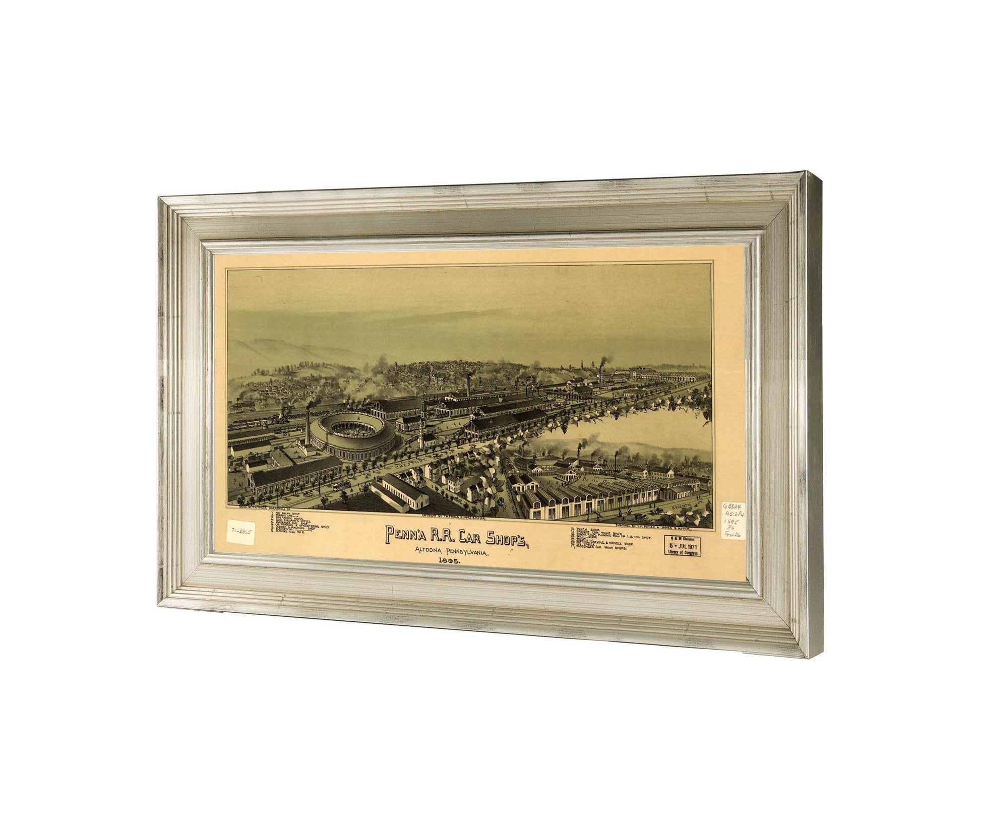 Penna Rr Car Shops Altoona Pennsylvania 1895  State Of Pennsylvania